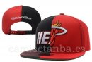 Snapbacks Caps NBA De Miami Heat Negro Rojo-9