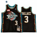 Camisetas NBA Detroit Pistons NO.3 Ben Wallace X BR Remix Negro Hardwood Classics 20222 23