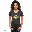 Camisetas NBA Mujer Los Angeles Lakers Negro Oro