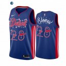 Camisetas NBA 2020 Navidad Detroit Pistons Isaiah Stewart Azul