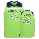 Camisetas de NBA Ninos Minnesota Timberwolves Cole Aldrich Verde Statement 2018