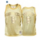 Camisetas de NBA Ninos Dallas Mavericks Kristaps Porzingis Oro Hardwood Classics