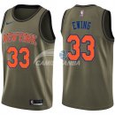 Camisetas NBA Salute To Servicio New York Knicks Patrick Ewing Nike Ejercito Verde 2018