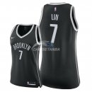 Camisetas NBA Mujer Jeremy Lin Brooklyn Nets Negro Icon
