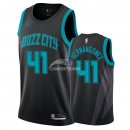 Camisetas NBA de Willy Hernangomez Charlotte Hornets Nike Negro Ciudad 18/19