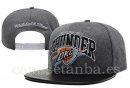 Snapbacks Caps NBA De Oklahoma City Thunder Negro Gris Profundo