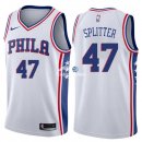 Camisetas NBA de Tiago Splitter Philadelphia 76ers Blanco Association 17/18