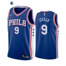 Camisetas NBA Nike Philadelphia Sixers NO.9 DeAndre Jordan 75th Azul Marino Icon 2022