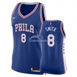 Camisetas NBA Mujer Zhaire Smith Philadelphia Sixers Azul Icon
