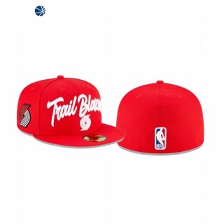 Snapbacks Caps NBA De Portland Trail Blazers OTC Hat 59FIFTY Fitted Rojo 2020
