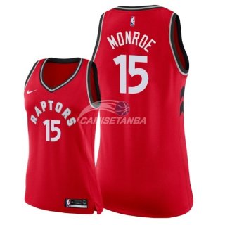 Camisetas NBA Mujer Greg Monroe Toronto Raptors Rojo Icon