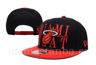 Snapbacks Caps NBA De Miami Heat Negro Rojo-1