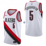 Camisetas NBA de Pat Connaughton Portland Trail Blazers Blanco Association 17/18