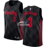 Camisetas NBA de C.J. McCollum Portland Trail Blazers Nike Negro Ciudad 17/18