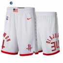Pantalon NBA de Houston Rockets Hakeem Olajuwon Blanco Ciudad 2020