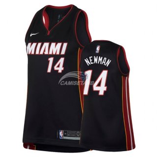 Camisetas NBA Mujer Malik Newman Miami Heat Negro Icon