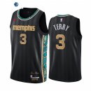 Camisetas NBA Nike Memphis Grizzlies NO.3 Tyrell Terry Negro Ciudad 2021-22