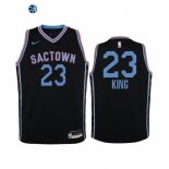 Camisetas NBA Ninos Sacramento Kings Louis King Negro Ciudad 2021