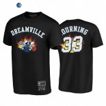 T-Shirt NBA Charlotte Hornets Alonzo Mourning Dreamville BR Remix Negro Hardwood Classics 2020