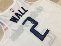 Camisetas NBA de John Wall Washington Wizards Todo Blanco 17/18