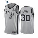 Camisetas NBA de San Antonio Spurs Thaddeus Young Nike Gris Statement 2021