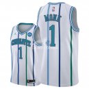 Camisetas NBA de Malik Monk Charlotte Hornets Retro Blanco 30 Aniversario 18/19