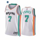 Camisetas NBA de San Antonio Spurs Bryn Forbes 75th Blanco Ciudad 2021-22