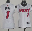 Camisetas NBA Mujer Chris Bosh Miami Heat Blanco