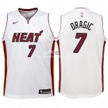 Camisetas de NBA Ninos Miami Heat Goran Dragic Blanco Association 2018