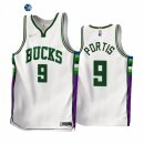 Camisetas NBA de Milwaukee Bucks Bobby Portis 75th Blanco Ciudad 2021-22