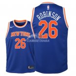 Camisetas de NBA Ninos New York Knicks Mitchell Robinson Azul Icon 2018