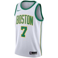 Camisetas NBA de Jaylen Brown Boston Celtics Nike Blanco Ciudad 18/19