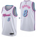 Camisetas NBA de Tyler Johnson Miami Heats Nike Blanco Ciudad 17/18