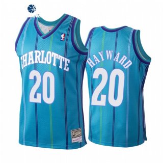 Camisetas NBA Charlotte Hornets Gordon Hayward Teal Hardwood Classics 1999-00