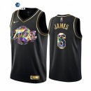 Camisetas NBA de Los Angeles Lakers LeBron James Negro Diamante 2021-22