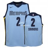 Camisetas de NBA Ninos Memphis Grizzlies Kobi Simmons Azul Statement 2018