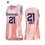 Camisetas NBA Mujer Memphis Grizzlies NO.21 Tyus Jones 75th Aniversario Rosa Oro 2022