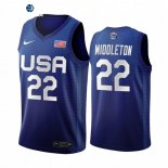 Camisetas NBA de Khris Middleton Juegos Olímpicos Tokio USMNT 2020 Azul