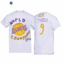 T-Shirt NBA Los Angeles Lakers Rajon Rondo Blanco 2020
