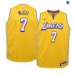 Camisetas de NBA Ninos Los Angeles Lakers JaVale McGee Nike Amarillo Ciudad 19/20