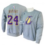 Camisetas NBA Manga Larga Los Angeles Lakers Kobe Bryant Gris