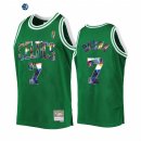 Camisetas NBA Boston Celtics NO.7 Jaylen Brown 75th Aniversario Verde Throwback 2022