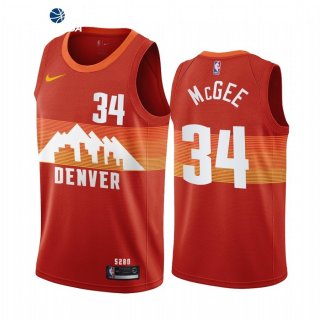 Camiseta NBA de Denver Nuggets JaVale McGee Naranja Ciudad 2021
