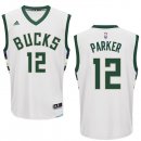 Camisetas NBA de Jabari Parker Milwaukee Bucks Blanco