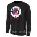 Camisetas NBA Manga Larga Los Angeles Clippers Negro