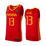 Camisetas Copa Mundial de Baloncesto FIBA 2019 Spain Marc Gasol Rojo