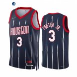 Camisetas NBA Nike Houston Rockets NO.3 Kevin Porter Jr. 75th Season Marino Ciudad 2021-22