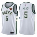 Camisetas NBA de D.J. Wilson Milwaukee Bucks Blanco 17/18