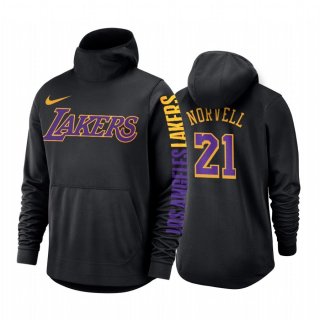 Chaqueta De Lana NBA Los Angeles Lakers Zach Norvell JR. Negro