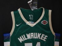 Camisetas NBA de Giannis Antetokounmpo Milwaukee Bucks Verde 17/18